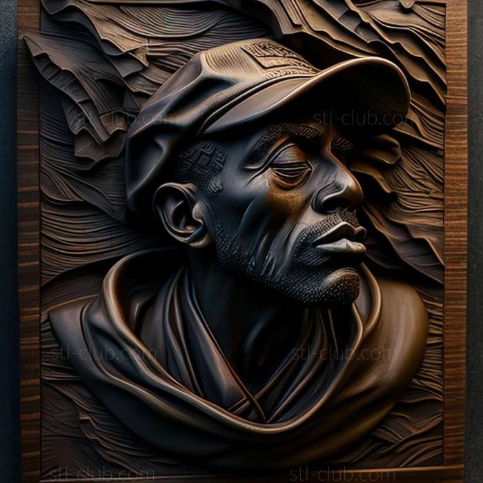 3D мадэль Кехинде Вили, американская художница. (STL)
